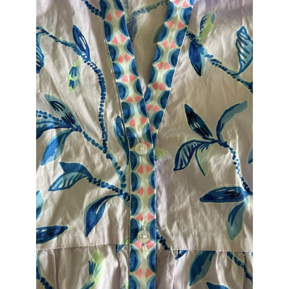 Lilly Pulitzer Kenna Stretch Top $168 Size Small Purple Iris Slathouse Jungle